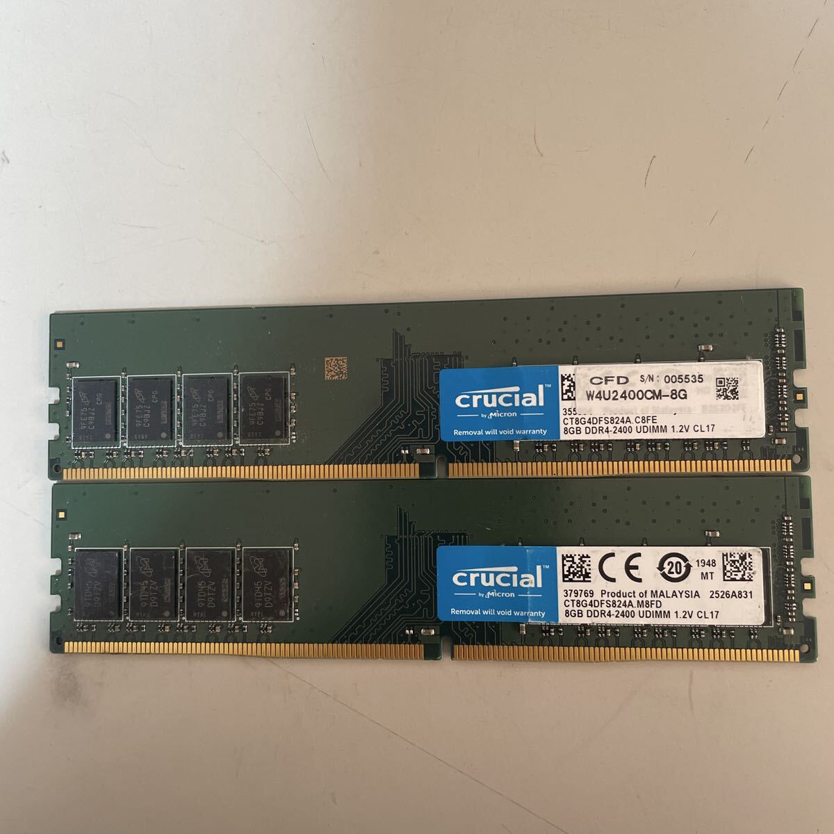 Yahoo!オークション -「crucial ddr4-2400」(デスクトップ用) (メモリ