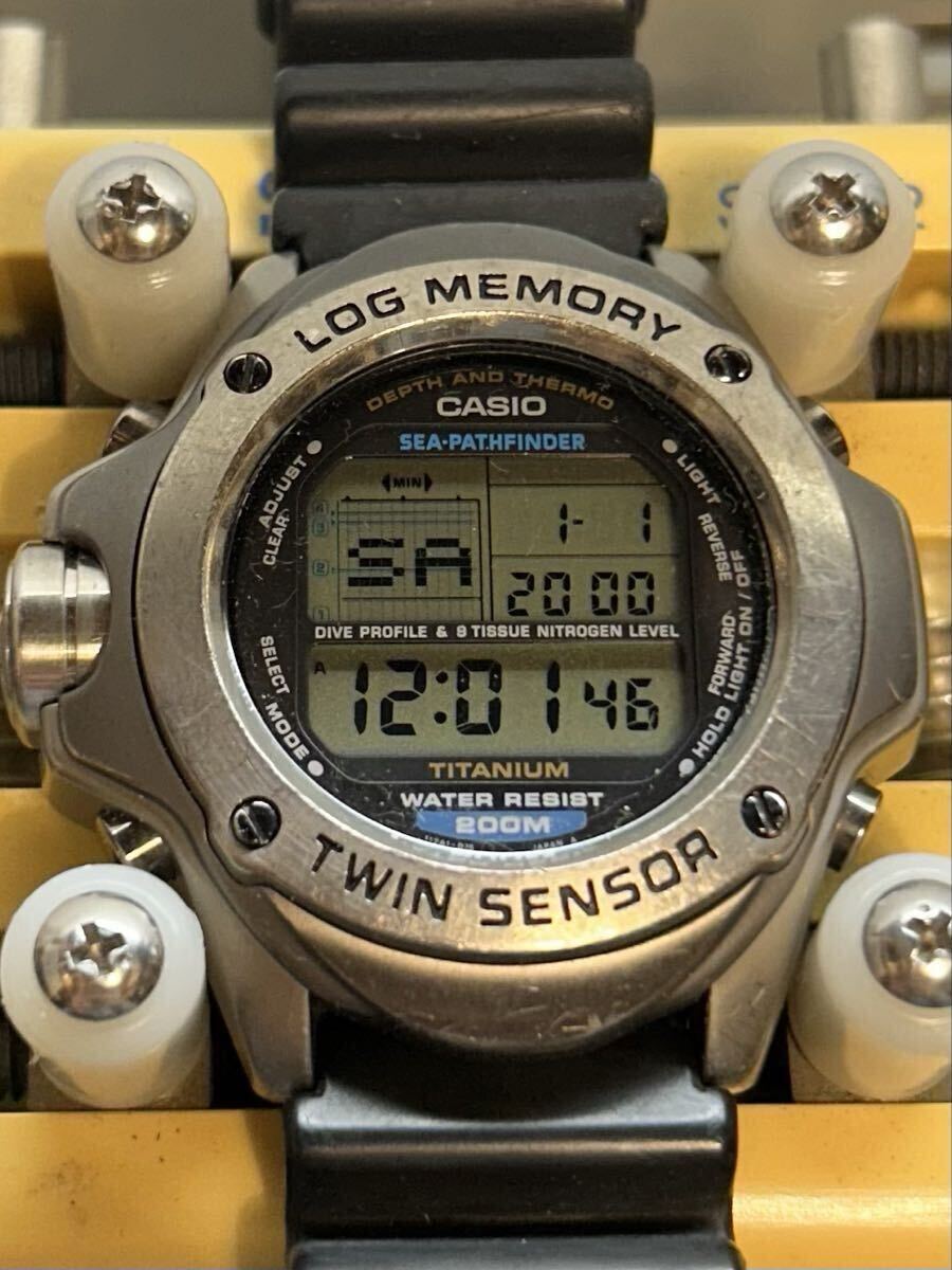 Yahoo!オークション - CASIO カシオ DEP-610 ダイバー ログメモリー 潜