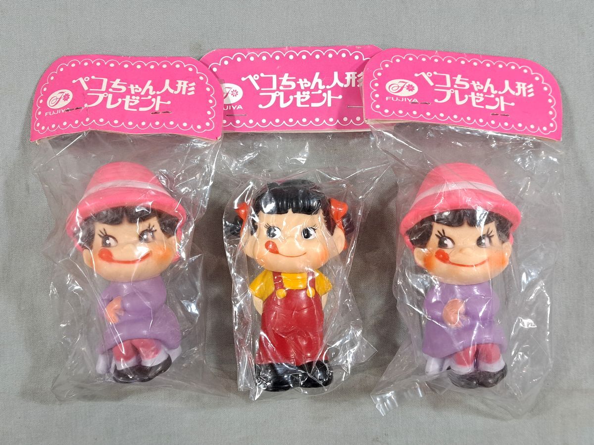 Yahoo!オークション -「ペコちゃん ソフビ人形」(ペコちゃん