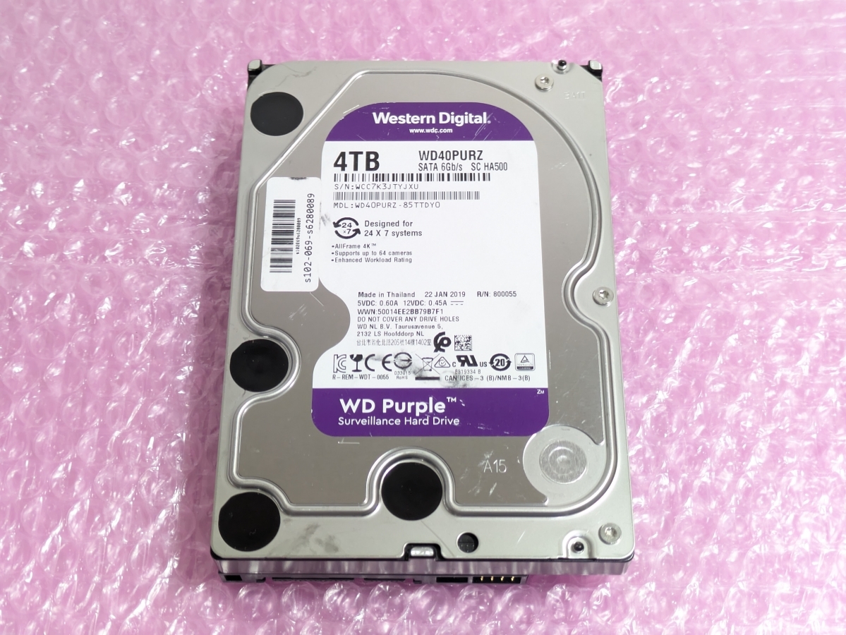 WESTERN DIGITAL WD40PURZ [4TB SATA600 5400] オークション比較