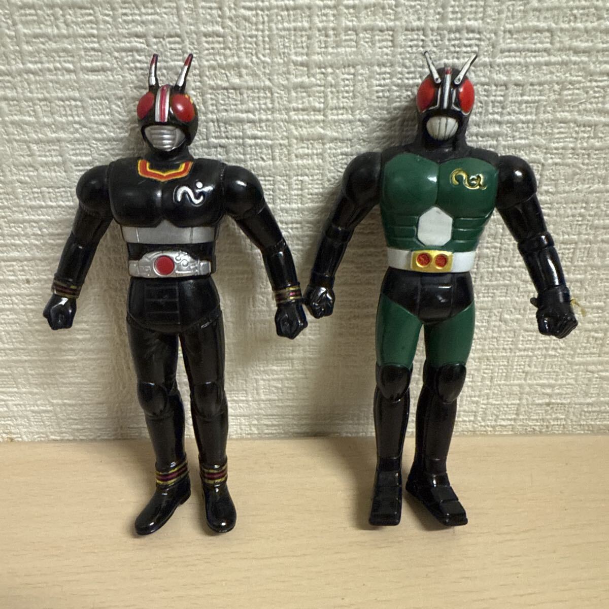 仮面ライダーblack&black RX放映当時物ソフビセット 仮面ライダーBLACK