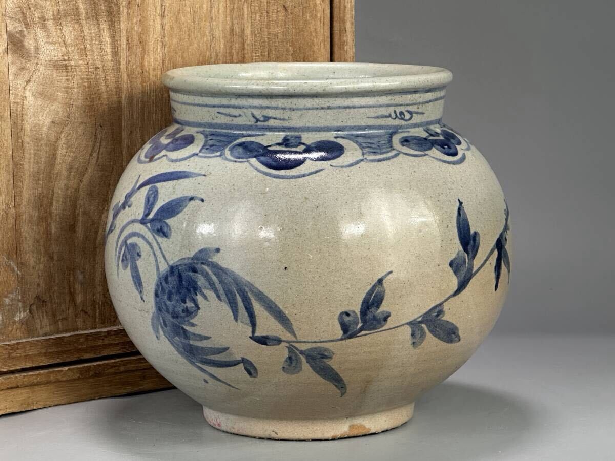 Yahoo!オークション -「李朝 染付 壺」の落札相場・落札価格