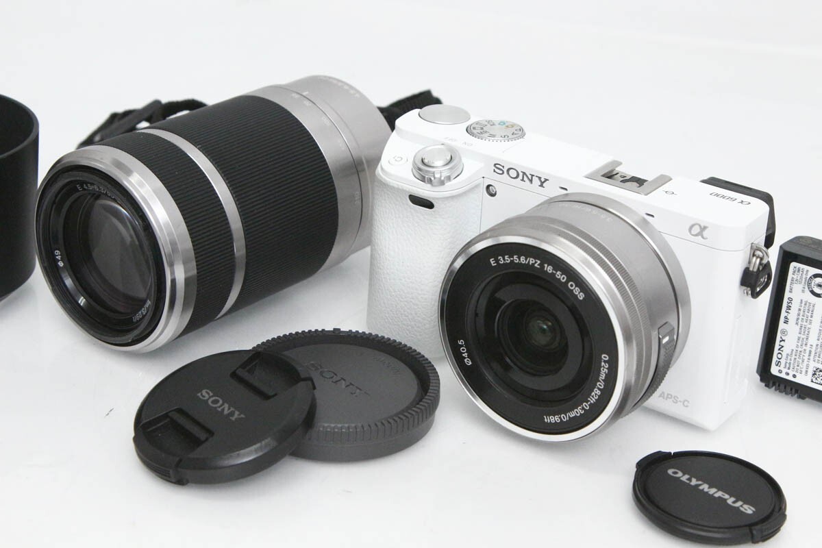 SONY α6000 ILCE-6000Y ダブルズームレンズキット [ホワイト