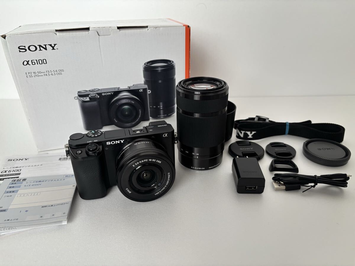 SONY α6100 ILCE-6100Y ダブルズームレンズキット オークション比較