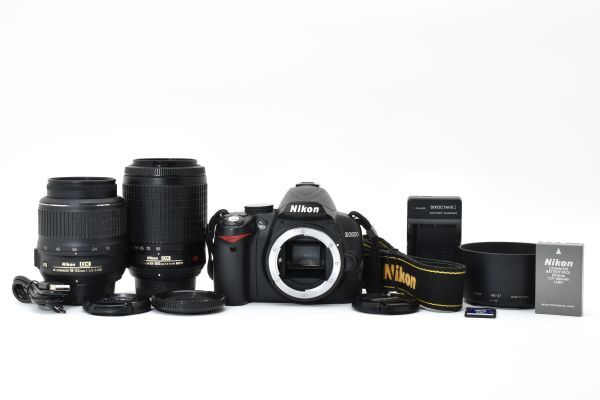 ニコン D3000 ダブルズームキット オークション比較 - 価格.com