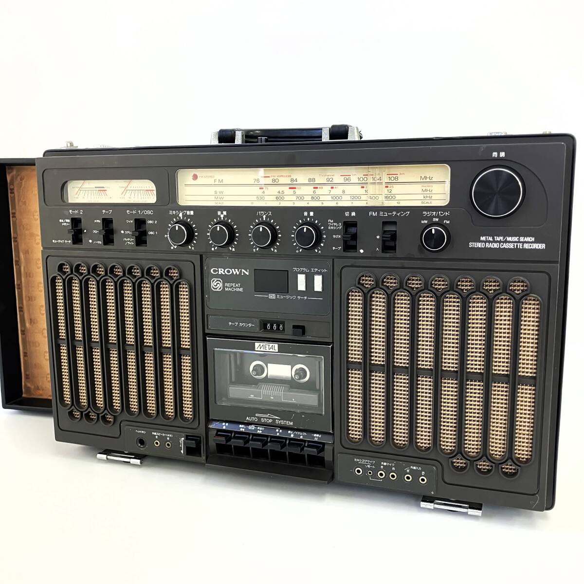 Yahoo!オークション -「アタッシュケース」(ラジカセ) (カセットデッキ