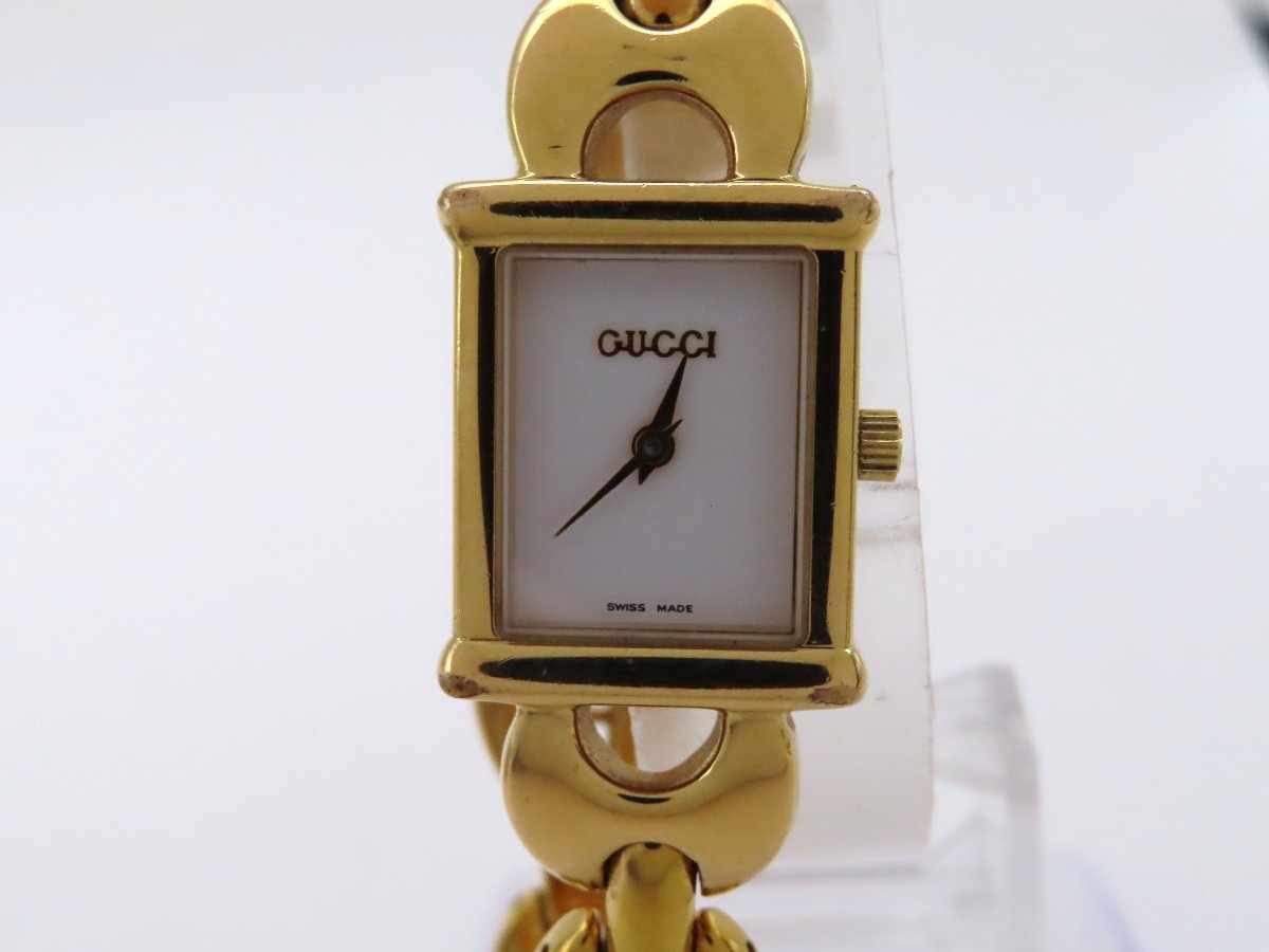 Yahoo!オークション -「gucci(グッチ) 腕時計 1800l レディース 白」の