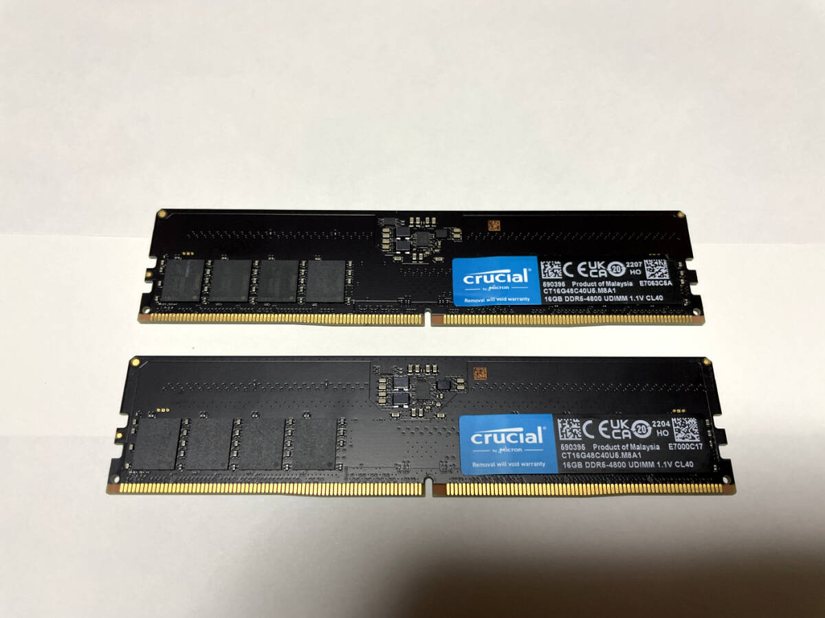 crucial CT32G48C40U5 [DDR5 PC5-38400 32GB] オークション比較 - 価格.com