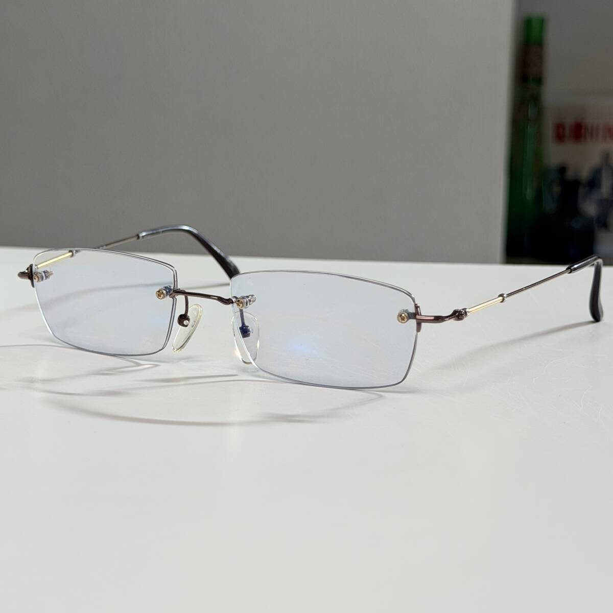 Yahoo!オークション -「paris miki」(ふち無し、ツーポイント) (金属