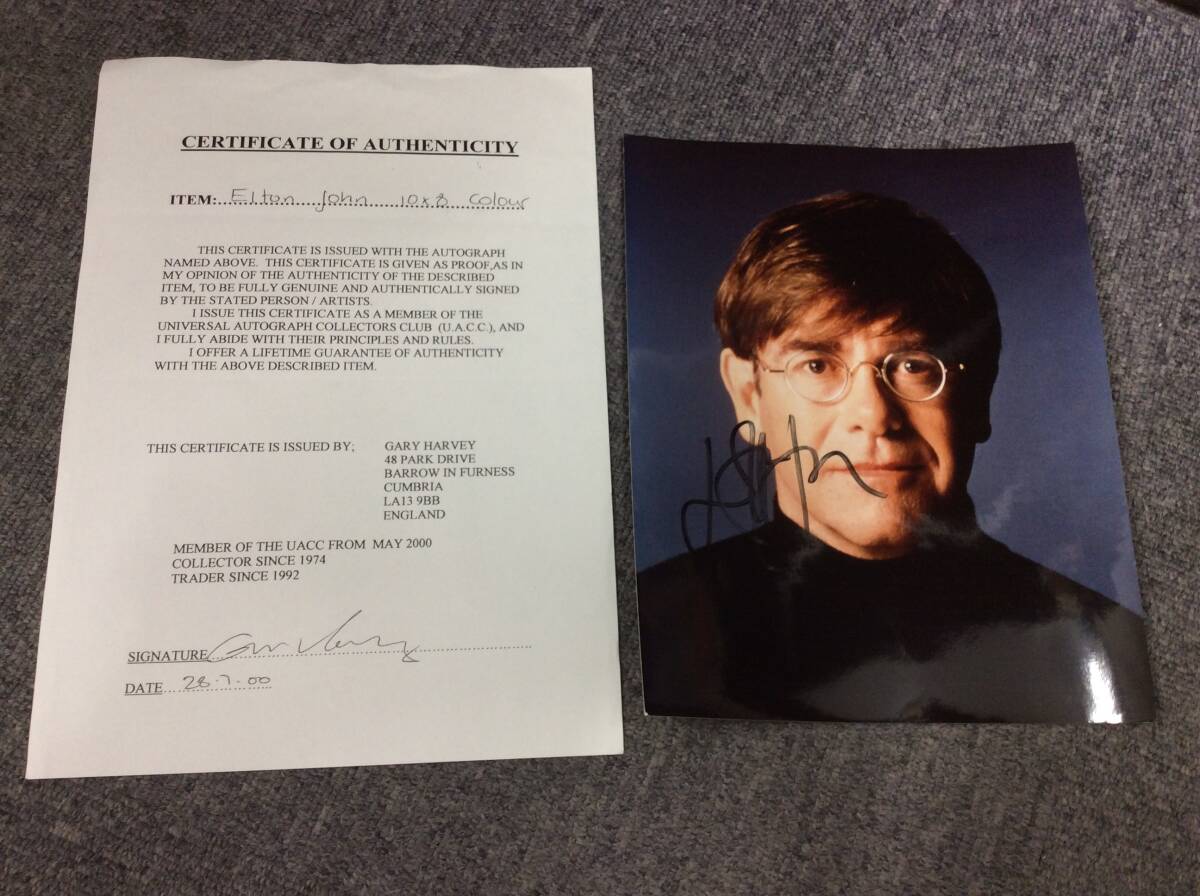 2026年最新】Yahoo!オークション -エルトンジョン サインの中古品