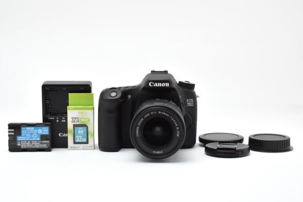 CANON EOS 70D EF-S18-55 IS STM レンズキット オークション比較