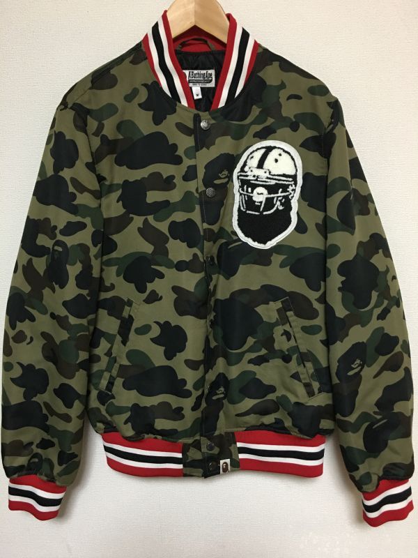 Yahoo!オークション -「ape スタジャン」(ア ベイシング エイプ) (あ