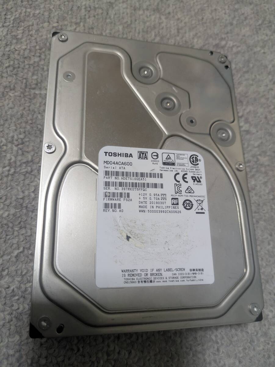 東芝 MD04ACA600 [6TB SATA600 7200] オークション比較 - 価格.com