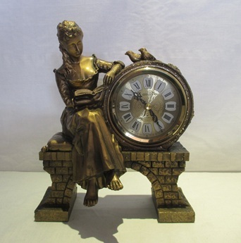 Yahoo!オークション -「ブロンズ像」(アナログ) (置時計)の落札相場