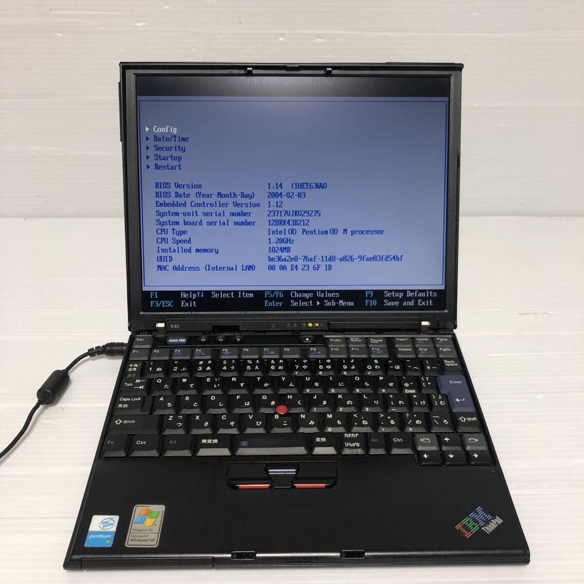 Yahoo!オークション -「thinkpad x40」の落札相場・落札価格