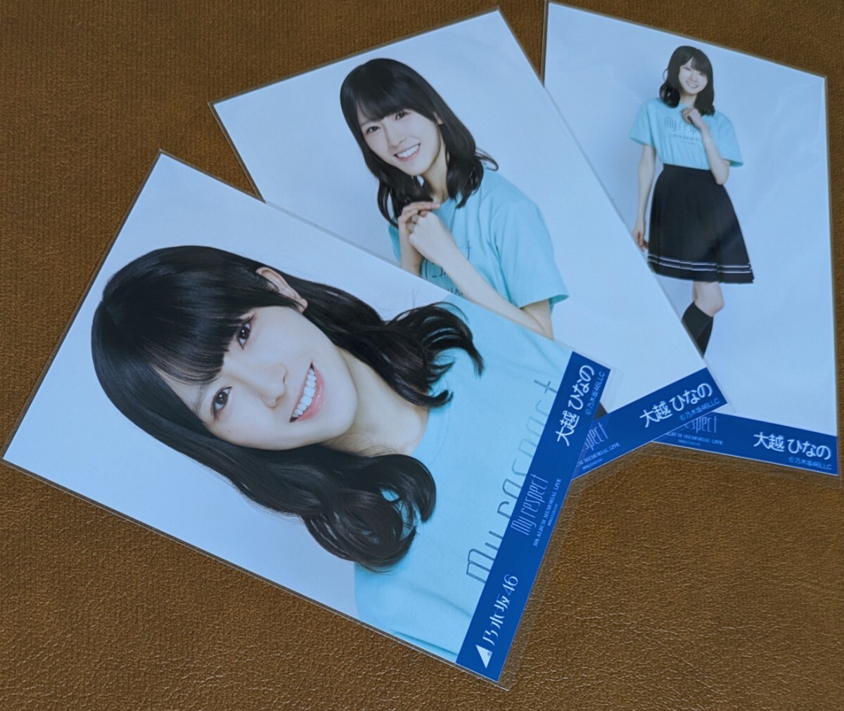 乃木坂46 6期生 初披露の会 限定 生写真 3種コンプ 大越ひなの 6期生