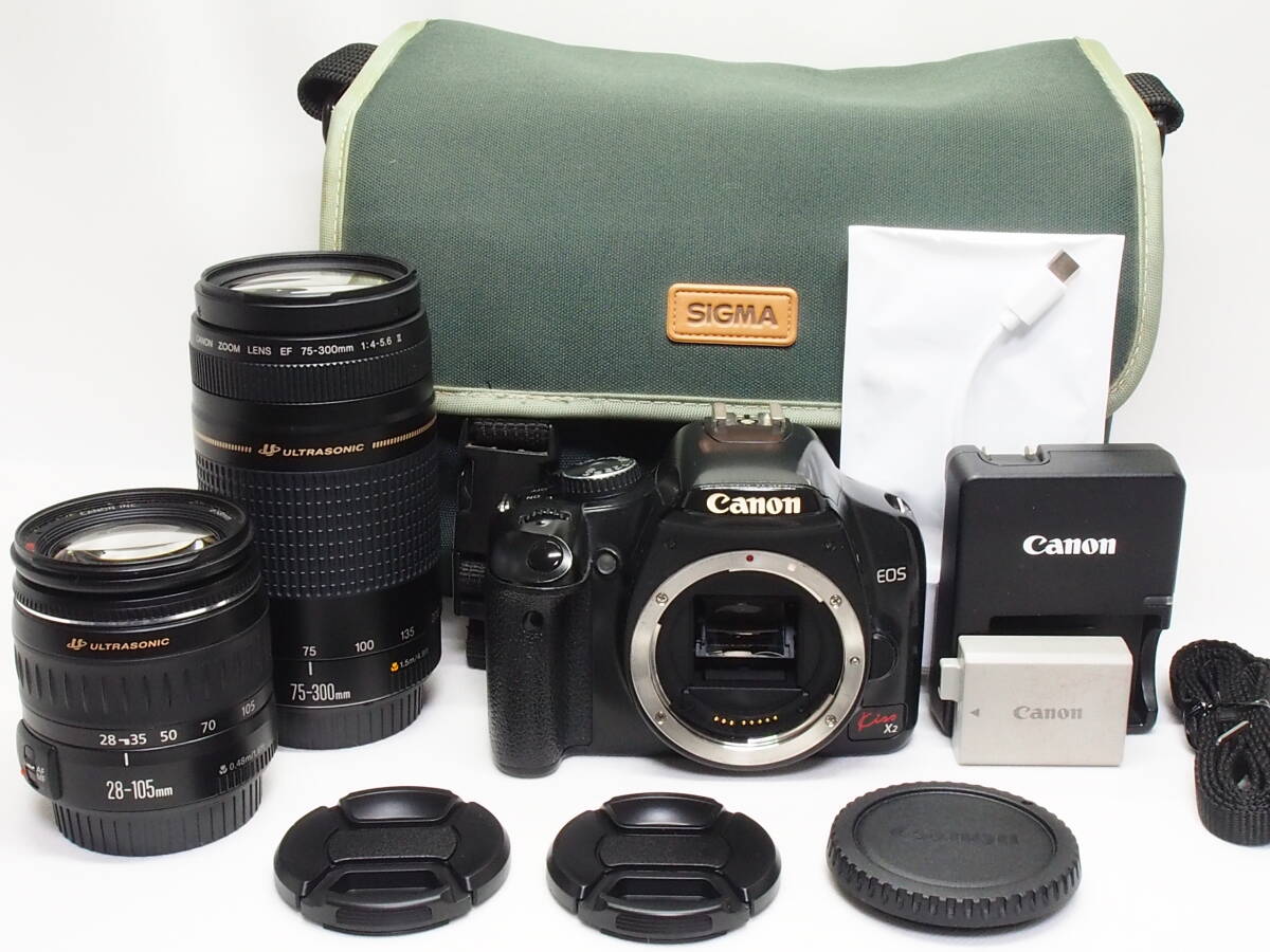 CANON EOS Kiss X2 ダブルズームキット オークション比較 - 価格.com