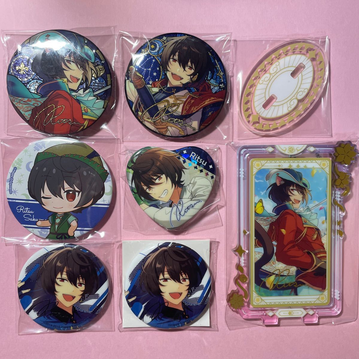 あんスタ 朔間零 中国 誓約ハート缶バッジ 誓約缶 5点セット｜Yahoo