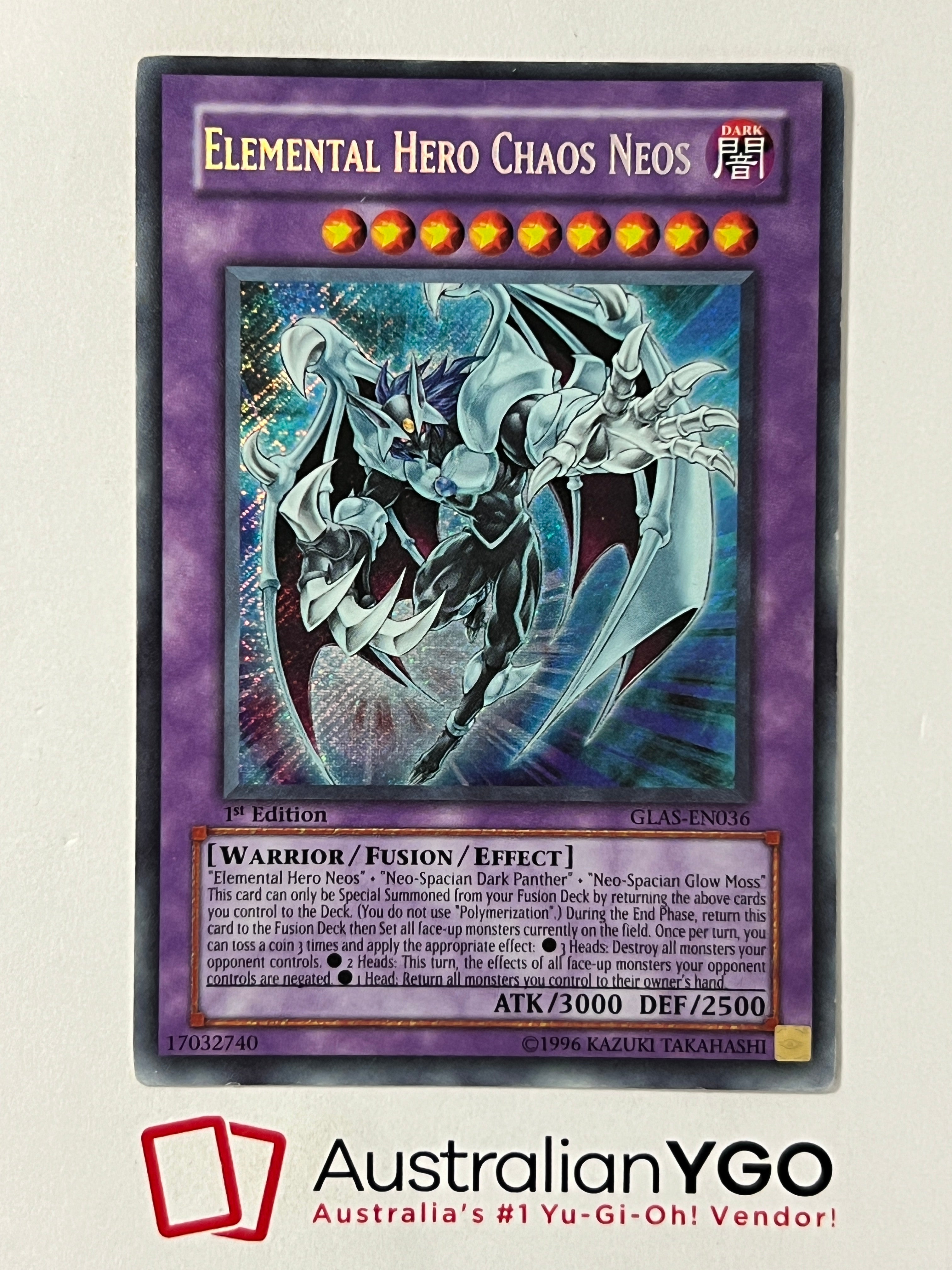 ELEMENTAL HERO CHAOS NEOS GLAS-EN036 – Aus Ygo
