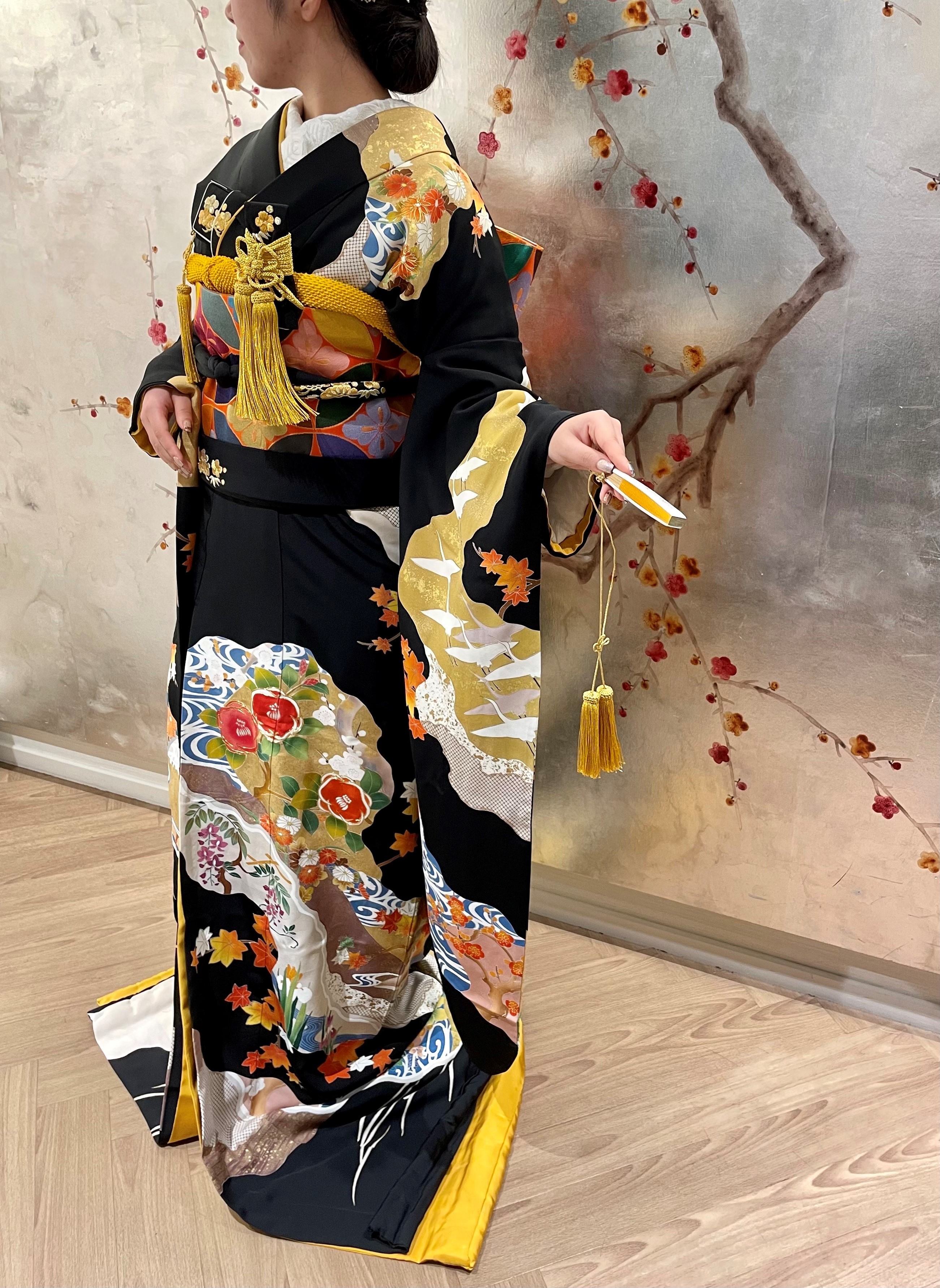 おすすめ花嫁和装のご紹介=格調高い黒引き振袖=｜ブログ｜Authentique