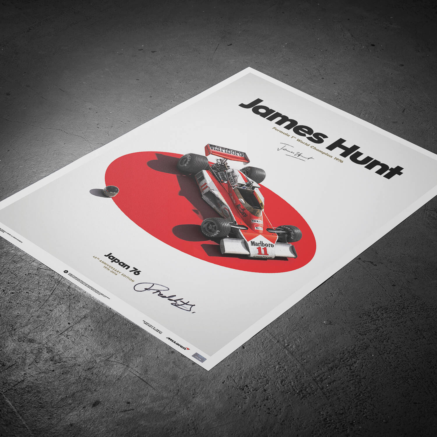 Signed by Freddie Hunt | 1976 James Hunt McLaren M23 Japanese GP