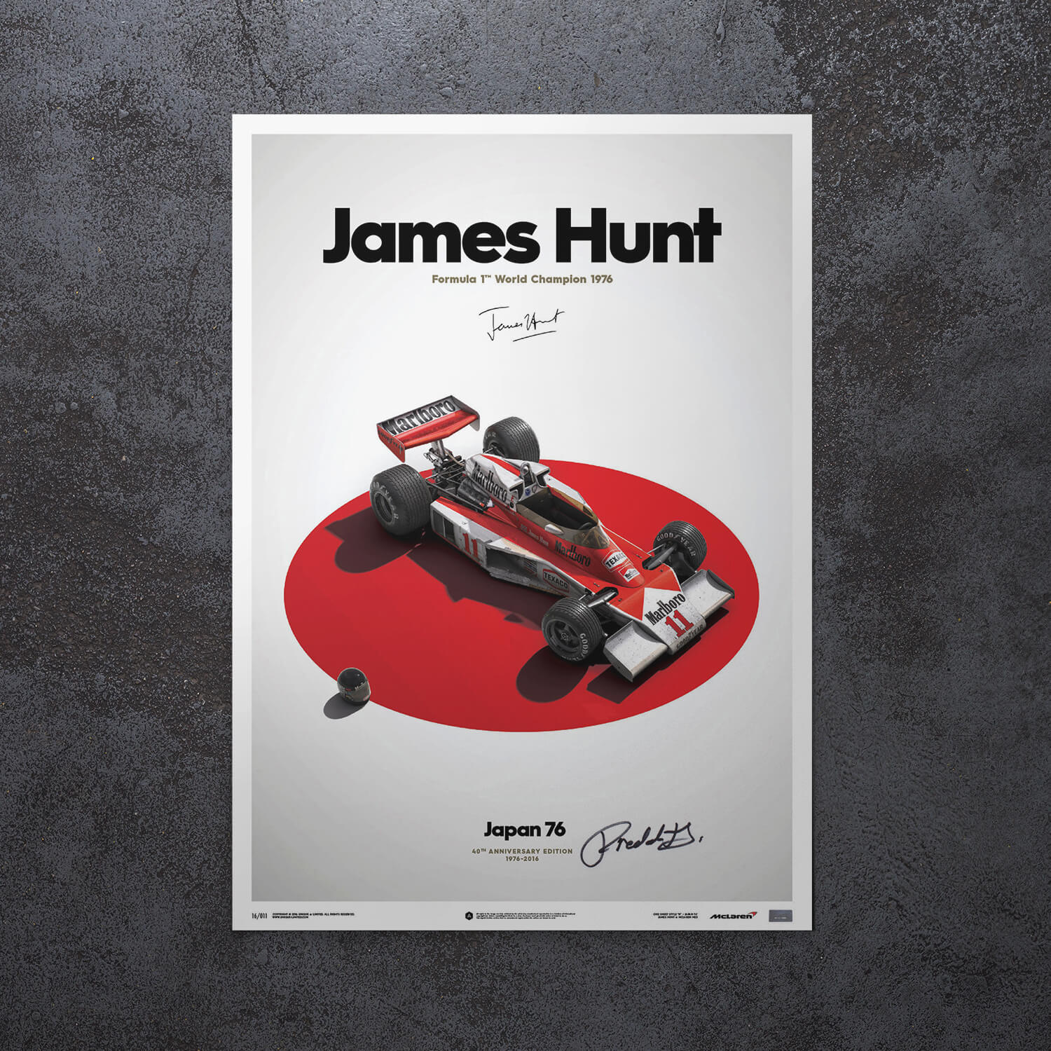 Signed by Freddie Hunt | 1976 James Hunt McLaren M23 Japanese GP