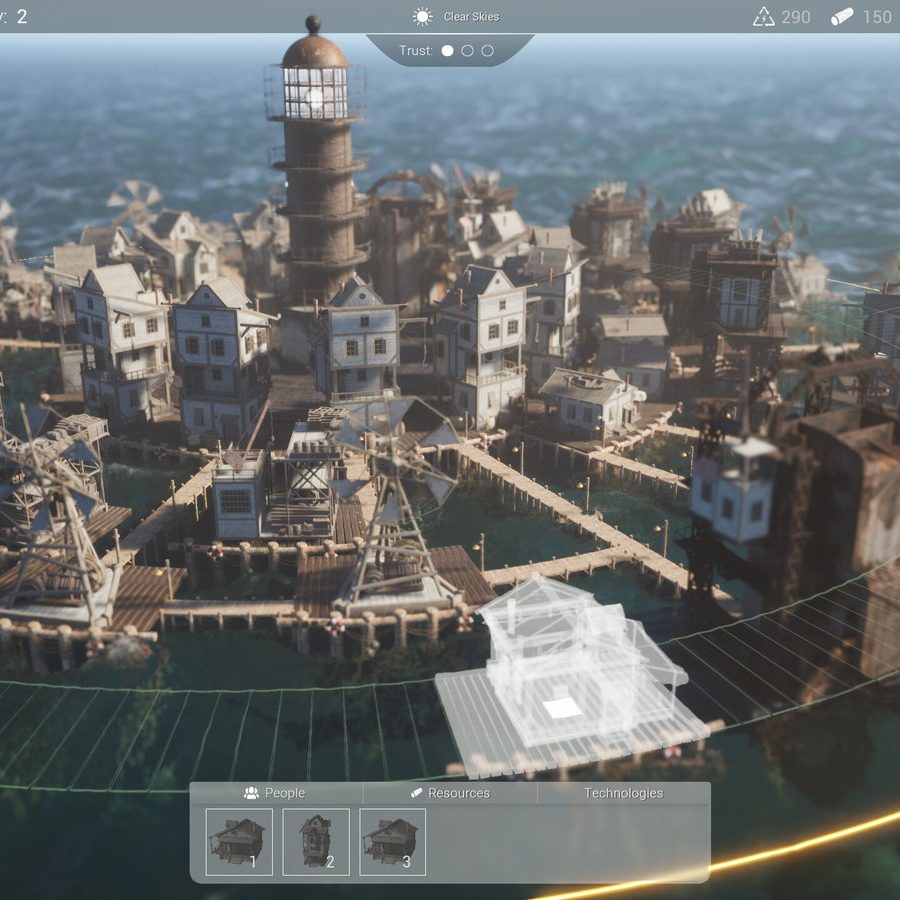 水没世界の都市運営シム『Drownlight』発表。限られた資源で人類最後の