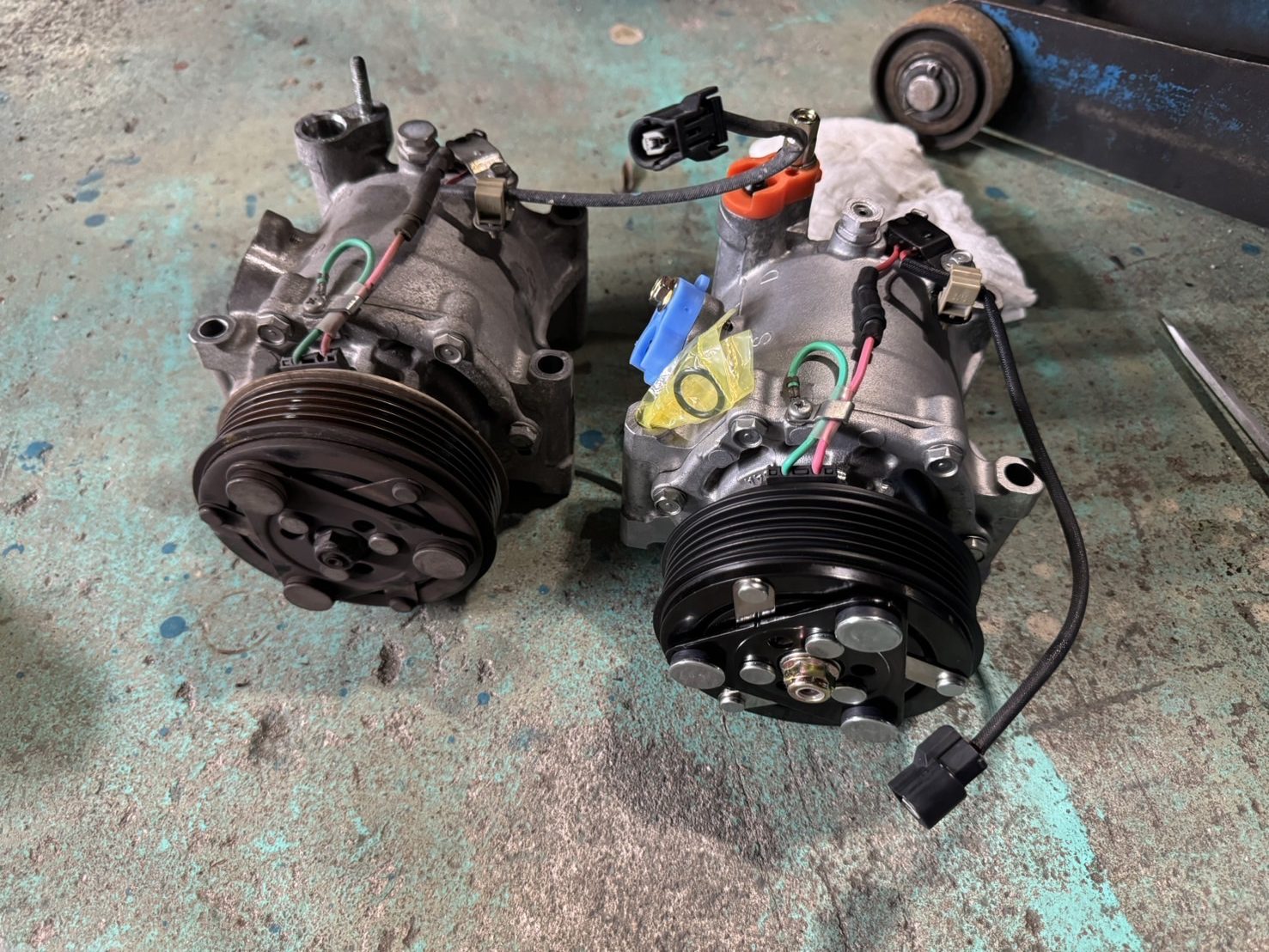 エアコンコンプレッサー交換（ホンダ ライフ） – オートサービス砥部