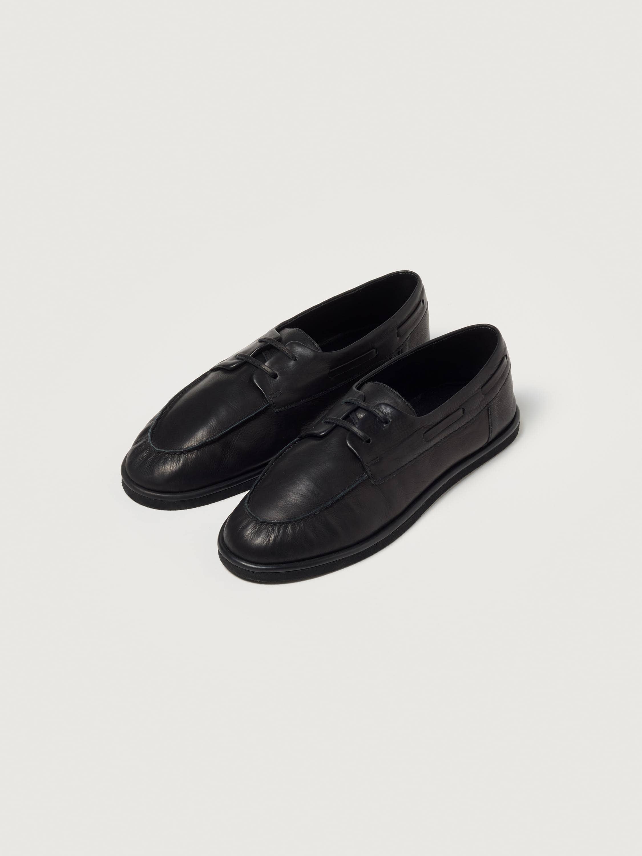 SOFT LEATHER DECK SHOES - AURALEE Official Website