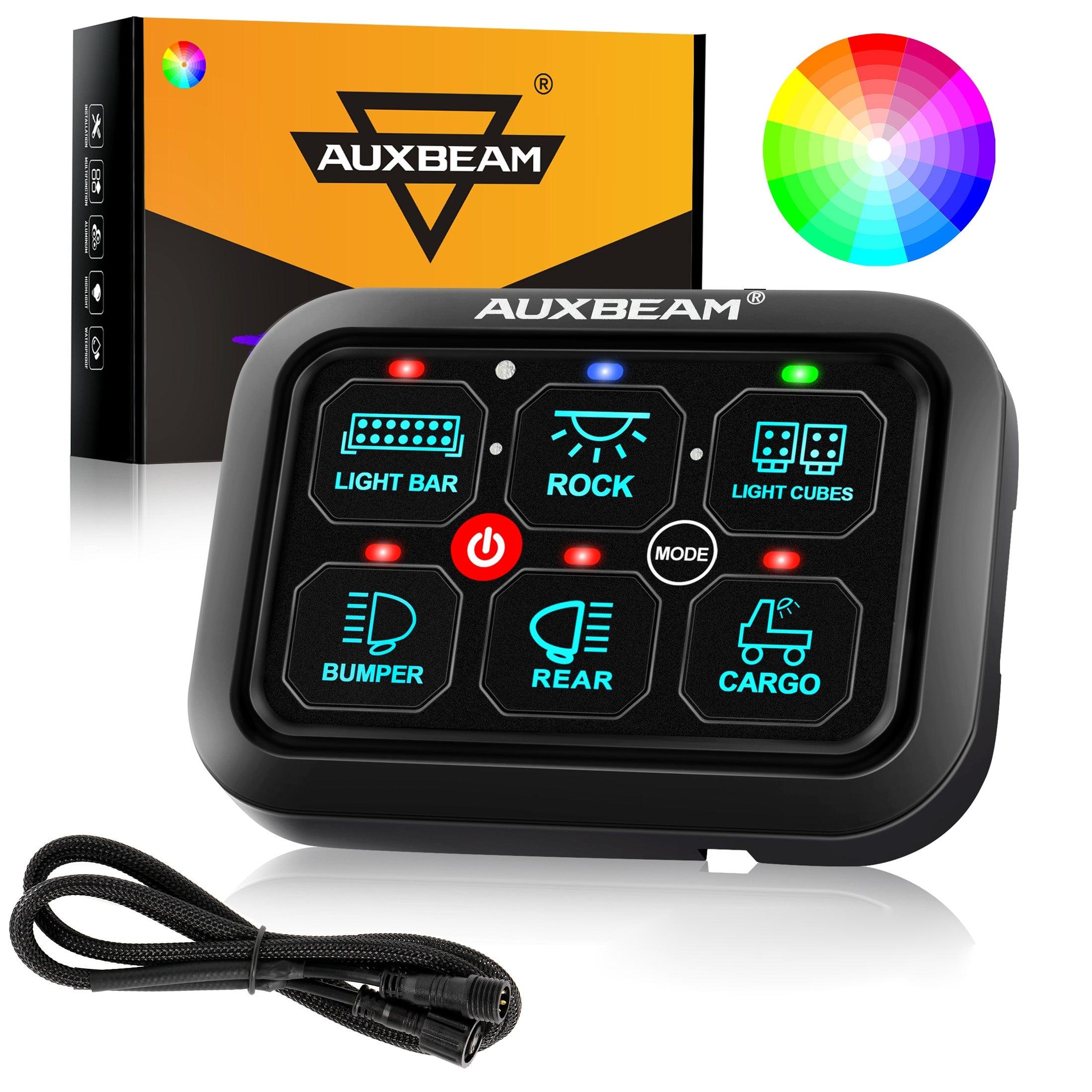 Auxbeam® RA60 RGB Switch Panel, Toggle/ Momentary/ Pulsed Mode