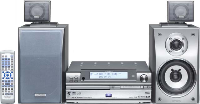 ケンウッド、4スピーカーサラウンド採用のDVDミニコンポ2機種