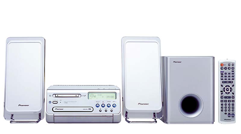 パイオニア、MP3/WMA/DVD-RW再生対応DVDミニコンポ