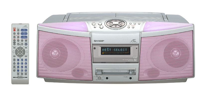 シャープ、1ビットデジタルアンプ内蔵のCD/MDラジカセ