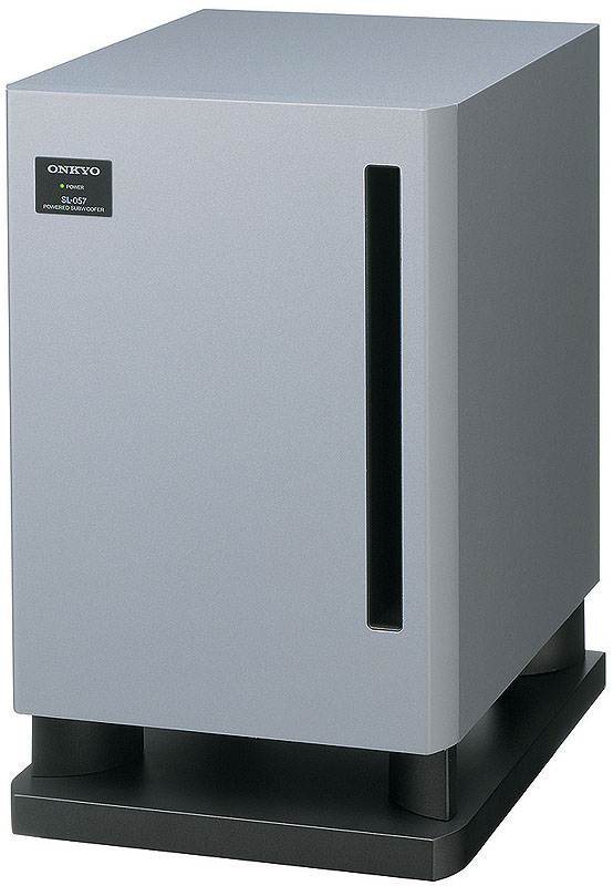 オンキヨー、スリットダクトを内蔵したサブウーファ