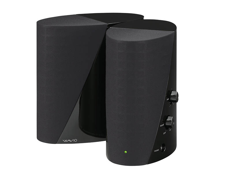 オンキヨー、θの形状をしたアンプ内蔵型スピーカー