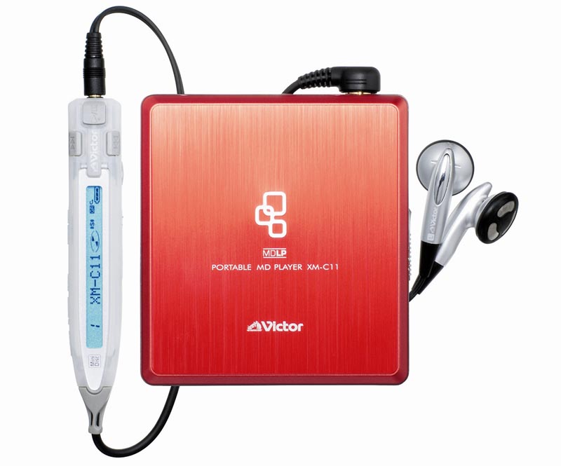 ビクター、デジタルアンプ搭載のポータブルMDプレーヤー