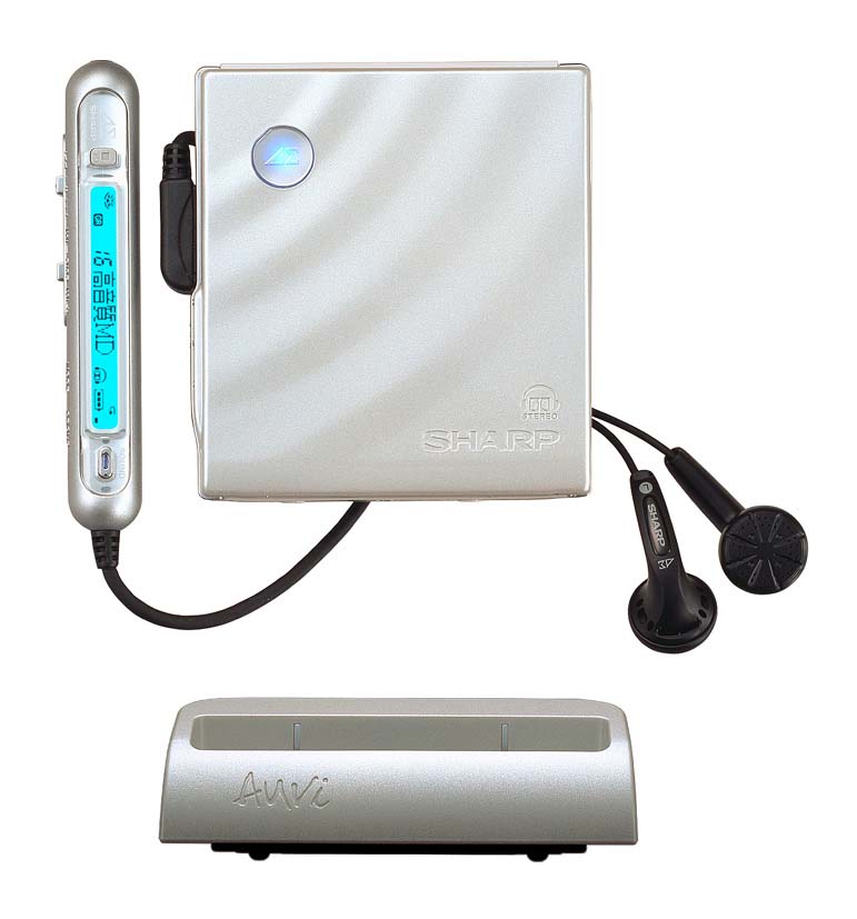 SHARP シャープ ポータブル MDプレーヤー MD-DS77 シルバー 動作未確認