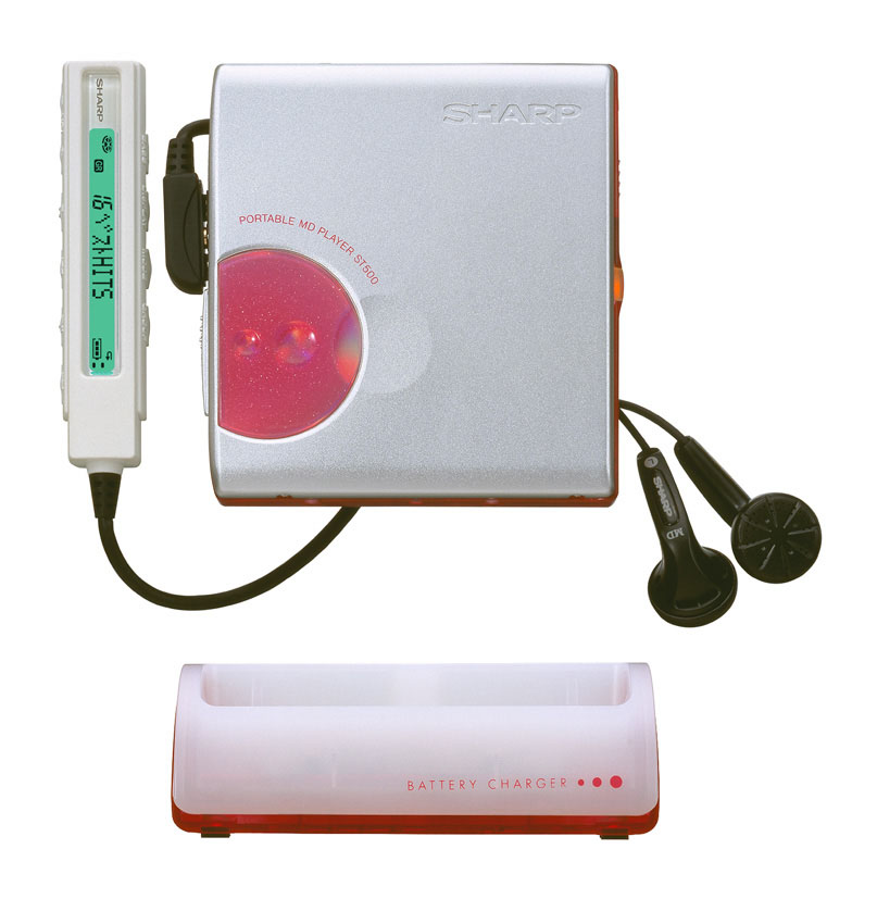 シャープ、円形デザインを取り入れたMDプレーヤー