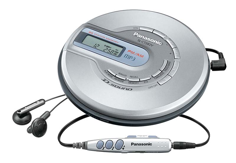 松下、MP3対応のポータブルCDプレーヤー