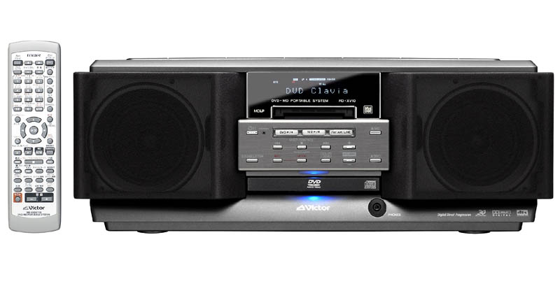 ビクター、DVDオーディオ対応の一体型DVD/MDシステム