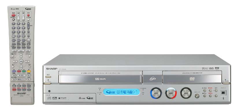 シャープ、本体液晶に番組名を表示できる3in1レコーダ