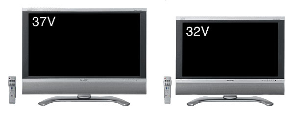 シャープ、デザインを一新した37/32型「AQUOS」