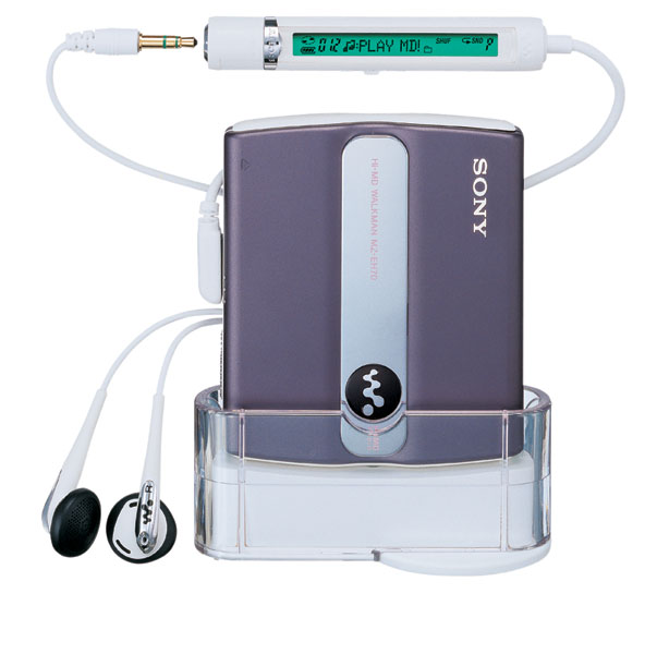 ソニー、HDデジタルアンプ搭載MDウォークマン2機種