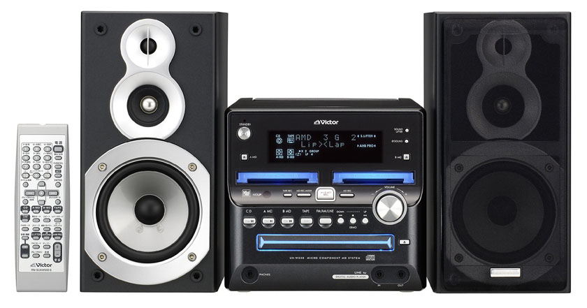日本ビクター、ダブルMDデッキ搭載のCD/MD/カセットコンポ