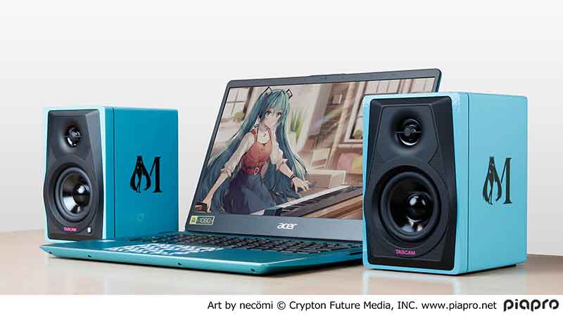 TASCAM、初音ミク&鏡音リン・レンカラーのモニタースピーカー - AV Watch
