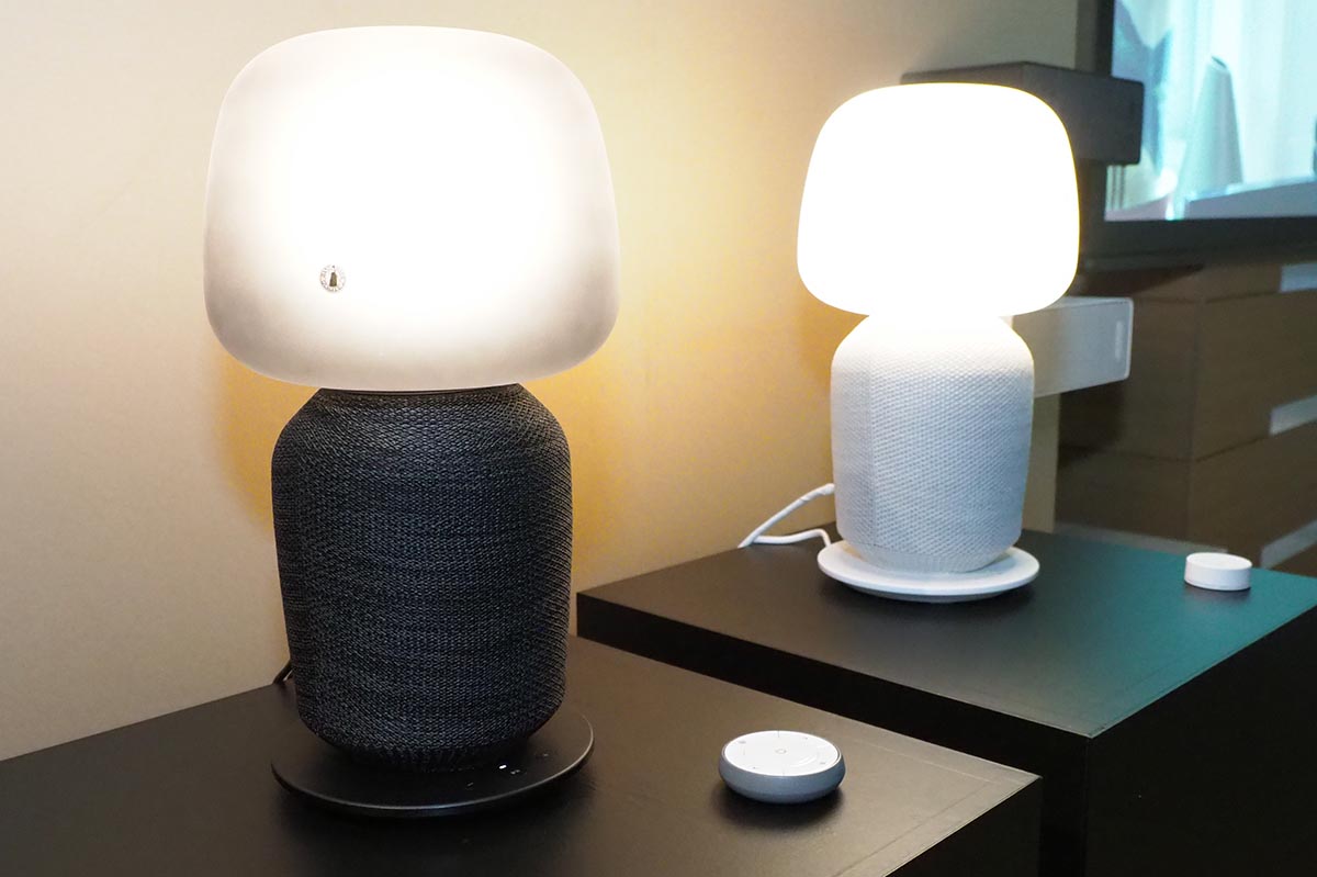 イケアとSonos共同開発のWi-Fiスピーカー「シンフォニスク」。照明一