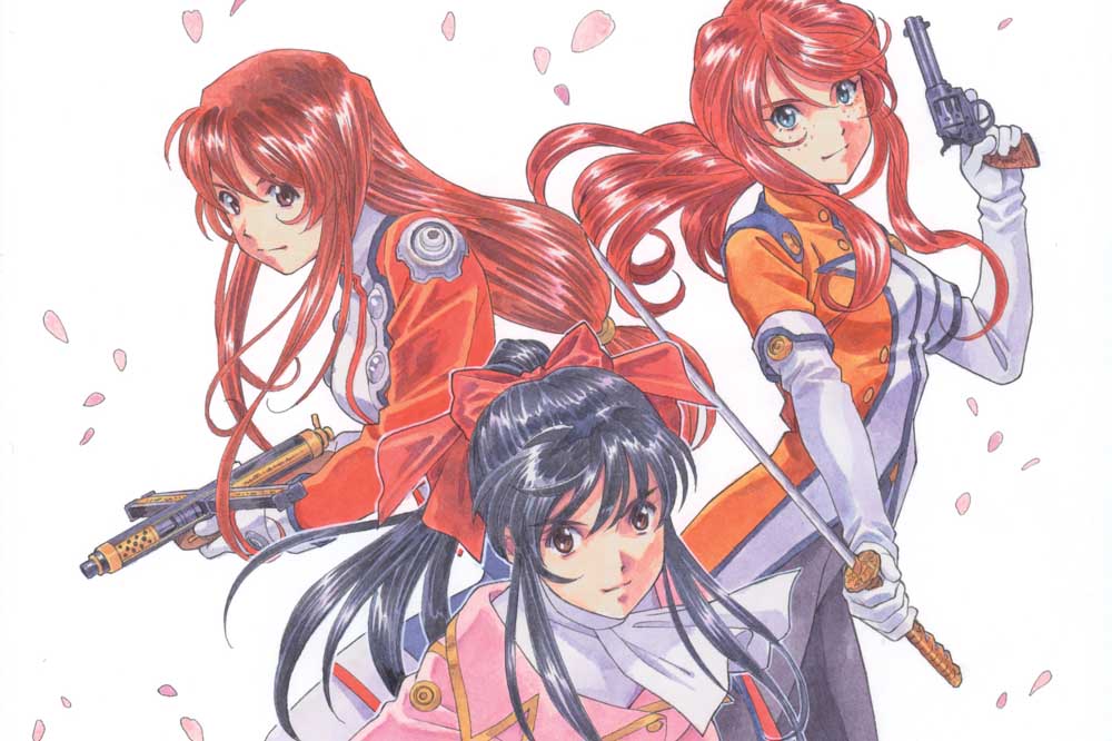 サクラ大戦」全OVAを収録したBD-BOX。松原秀典描き下ろしアウター