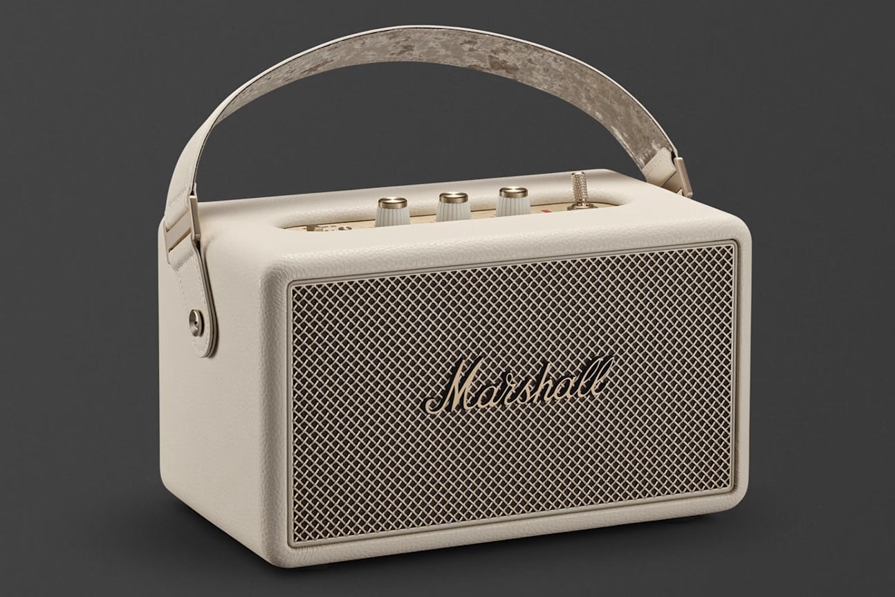 Marshall、50時間再生で全方位サウンドのBluetoothスピーカー「Kilburn