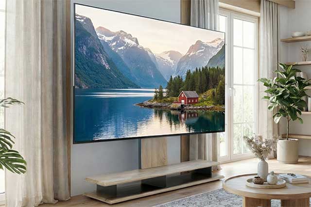 ヤマダ、77型対応の壁寄せTVスタンド。シート厚1.3倍で耐久性強化 - AV