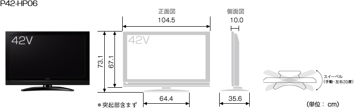 HITACHI : Wooo World : 生産終了品 : 06シリーズ : プラズマテレビ